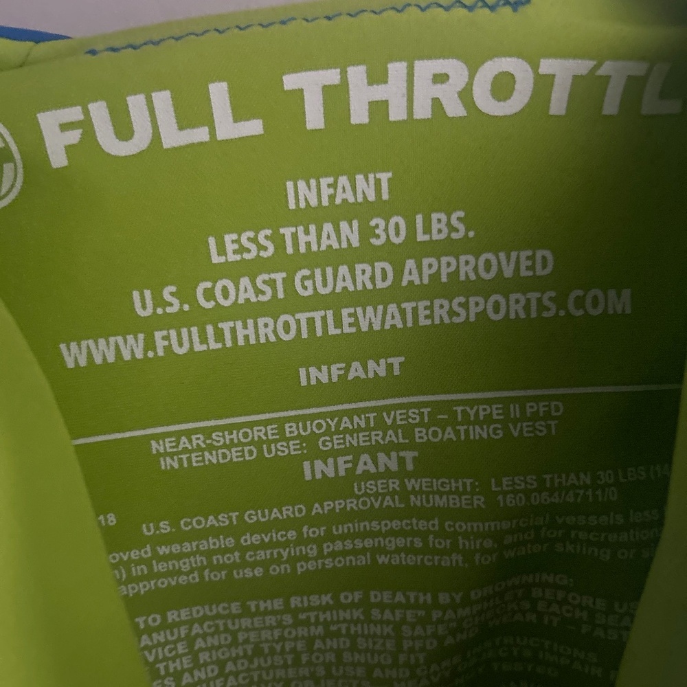 Full throttle infant life jacket - Picture 3 of 6